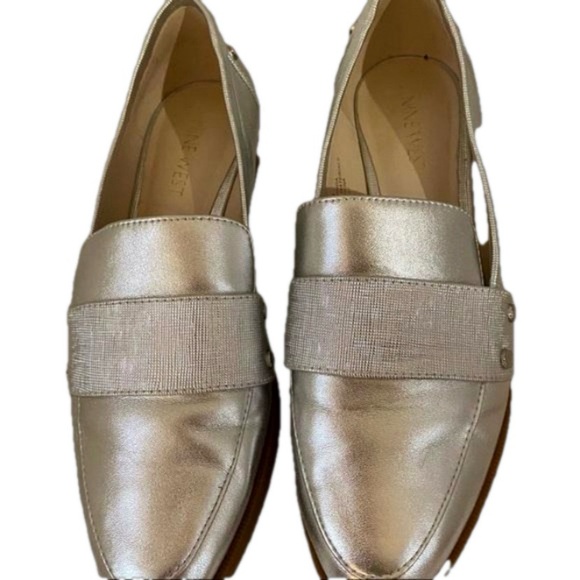 Women’s Silver Metallic Leather Loafers by Nine West. Sz 6M - Picture 16 of 16